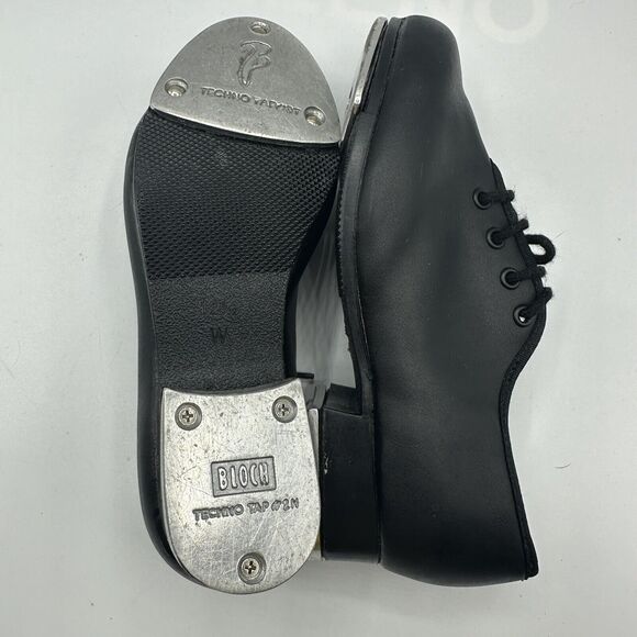 Bloch Techno Tap #3T #2H Kids Youth 12.5 Dance Jazz Tap Lace Up Shoes - Picture 7 of 12